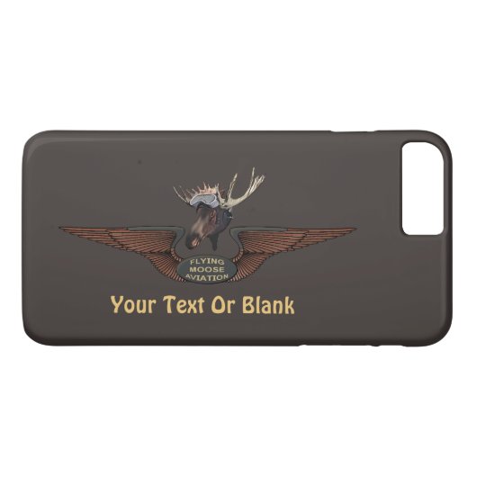 フライング・ムース・ブッシュパイロット・ウィングス Case-Mate iPhoneケース (裏面(横))