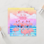 フラインゴのパレード グリーティングカード (正面/裏面インサイチュ)