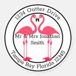 フラインゴのモノグラム住所 ラウンドシール