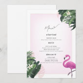 フラインゴの誕生日メニューポスター、プールパーティメニュー メニュー (正面/裏面)