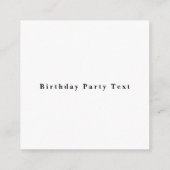 フラインゴの誕生日招待状 – お子様専用 エンクロージャーカード (裏面)