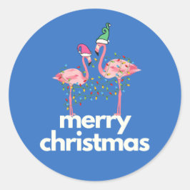 フラインゴクリスマシックラウンドステッカー ラウンドシール
