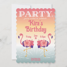 フラインゴサンセットのカスタム招待状, オリジナル招待状