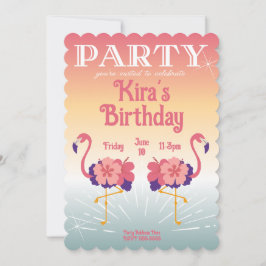 フラインゴサンセットのカスタム招待状, オリジナル招待状 招待状