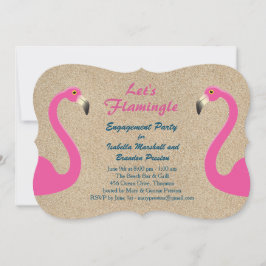 フラインゴビーチエンゲージメントパーティー招待状 招待状