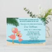 フラインゴベイビーシャワーのご招待　ママのキッス 招待状 (スタンド正面)