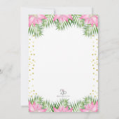 フラインゴーベイビーシャワー招待状 招待状 (裏面)