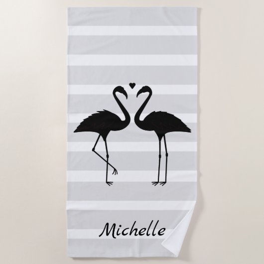 フラインゴ カスタマイズ ビーチタオル (正面)