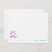 フラインゴ カップル オーダーメイド フラット サンクス ノート 招待状 (正面/裏面)