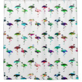 フラインゴ カラフル ファンシー パターン シャワーカーテン (正面)