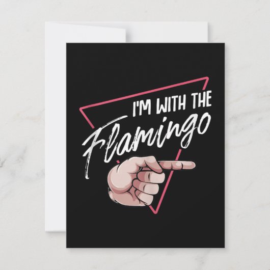 フラインゴ ハロウィン カップル 仮装と一緒 招待状 (正面)