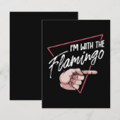 フラインゴ ハロウィン カップル 仮装と一緒 招待状 (正面/裏面)