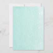 フラインゴ & パームリーフ 水彩 ベビーシャワー 招待状 (裏面)