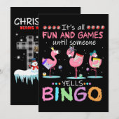 フラインゴ | フライングビンゴ 面白い 招待状 (正面/裏面)