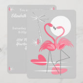 フラインゴ・ラブ招待状縦 招待状 (正面/裏面)