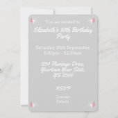 フラインゴ・ラブ招待状縦 招待状 (裏面)