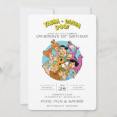 フラインツストーンの誕生日 招待状 (正面)