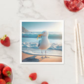 フライ付きフランスのカモメ スタンダードカクテルナプキン (インサイチュ)