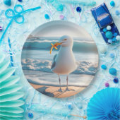 フライ付きフランスのカモメ ペーパープレート (パーティー)