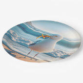 フライ付きフランスのカモメ ペーパープレート (アングル)