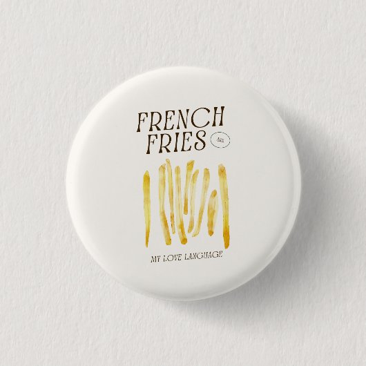 フライ愛好家のための可愛フランスのいボタンピン 缶バッジ (正面)