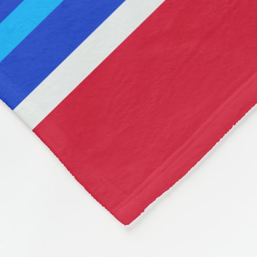 フライ感動的スター赤白青の吸光度 フリースブランケット (角)