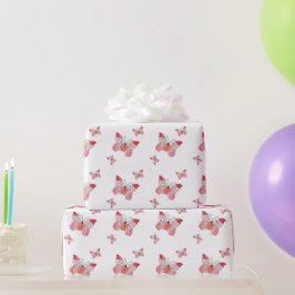 フライ遠くにハッピーバタフライラッピング紙 ラッピングペーパー