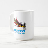フライ釣りに引っ掛かっている コーヒーマグカップ (正面左)