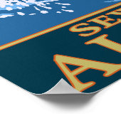 フライ釣りのシーン – アラスカ,シワード ポスター (角)