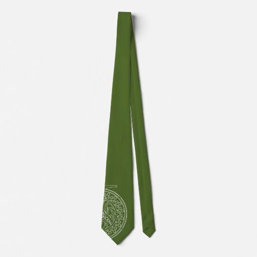 フライ釣りのファンのためのフライリール芸術 ネクタイ (正面)