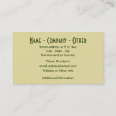 フライ釣りのファンのフライフィッシングリールアート 名刺 (裏面)