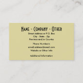 フライ釣りのファンのフライフィッシングリールアート 名刺 (裏面)