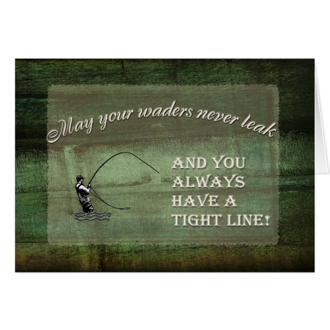 フライ釣りの願い：あなたのワダーが漏れないか… (正面横)