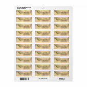 フライ釣りネクタイと旧紙デザイン ラベル (フルシート)