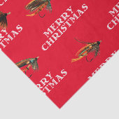 フライ釣りハエ楽しいクリスマスギフトティッシュ 薄葉紙 (詳細)