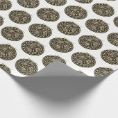 フライ釣りフライリール漁師パーティー ラッピングペーパー (角)