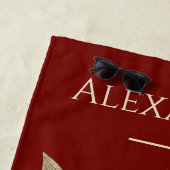 フライ釣りフライ素朴サケビーチタオル ビーチタオル (インサイチュ)