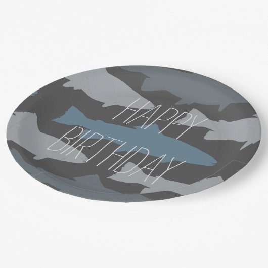 フライ釣りルアーズ模様 ペーパープレート (アングル)