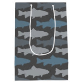 フライ釣りルアーズ模様 ミディアムペーパーバッグ (裏面)