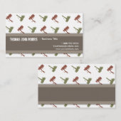 フライ釣りルアーズ模様 名刺 (正面/裏面)