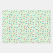 フライ釣りルアーロッドパターンスポーツ ラッピングペーパーシート (正面2)