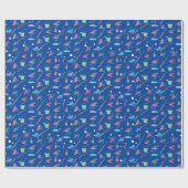 フライ釣りルアーロッドパターンスポーツ ラッピングペーパー (フラット)