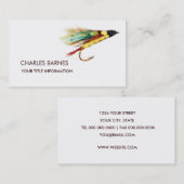 フライ釣り名刺 名刺 (正面/裏面)