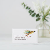 フライ釣り名刺 名刺 (スタンド正面)