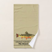 フライ釣り好きの豪華な小魚 バスタオルセット (ハンドタオル)