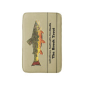 フライ釣り好きの豪華な小魚 バスマット (正面縦)