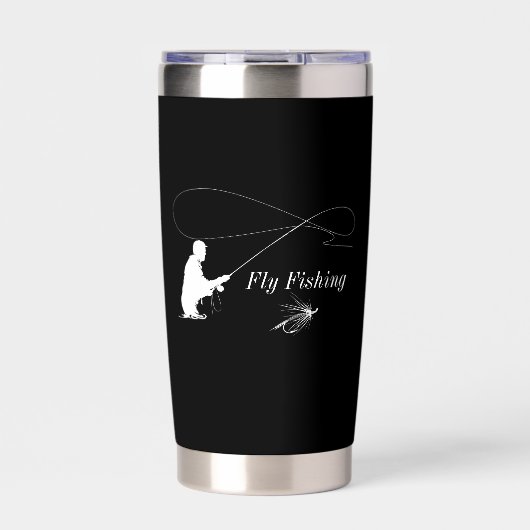 フライ釣り用絶縁タンブラー 保温保冷タンブラー (正面)