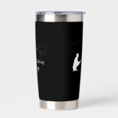 フライ釣り用絶縁タンブラー 保温保冷タンブラー (左面)