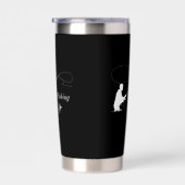 フライ釣り用絶縁タンブラー 保温保冷タンブラー (右面)