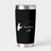 フライ釣り用絶縁タンブラー 保温保冷タンブラー (背面)